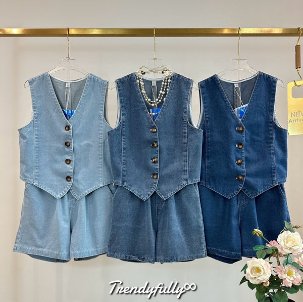 Sanna Denim Terno